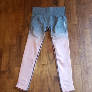 Gymshark pink/gray ombre legging